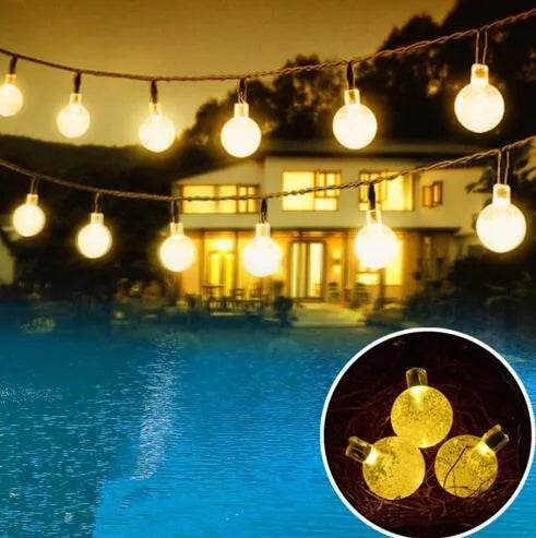 BowLift | Crystal solar power of the led lamp string lights christmas lights solar garden outdoor decoration for christmas