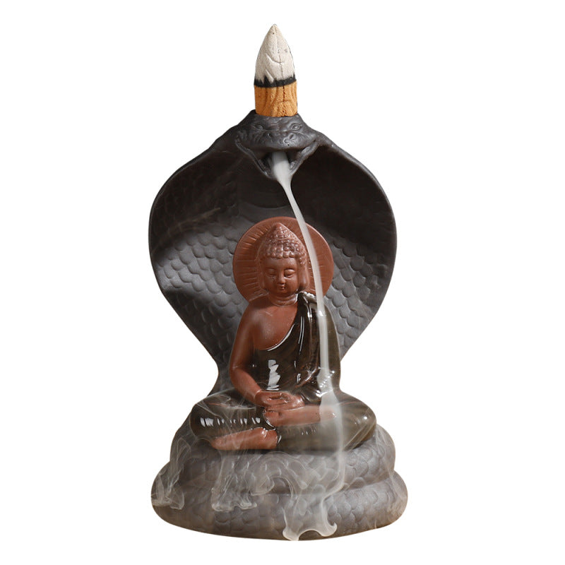 Serene Buddha-Themed Incense Holder