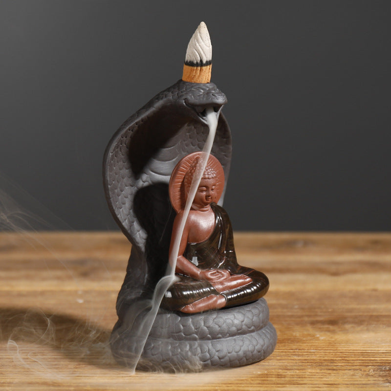 Serene Buddha-Themed Incense Holder
