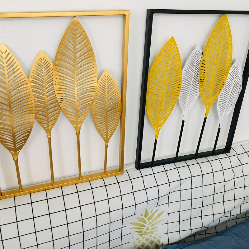 Leaf-Inspired Metal Wall Art Bowlift