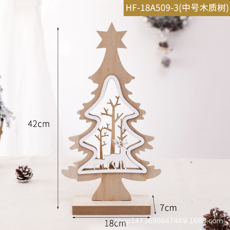 Decorative Wooden Christmas Tree Decoration