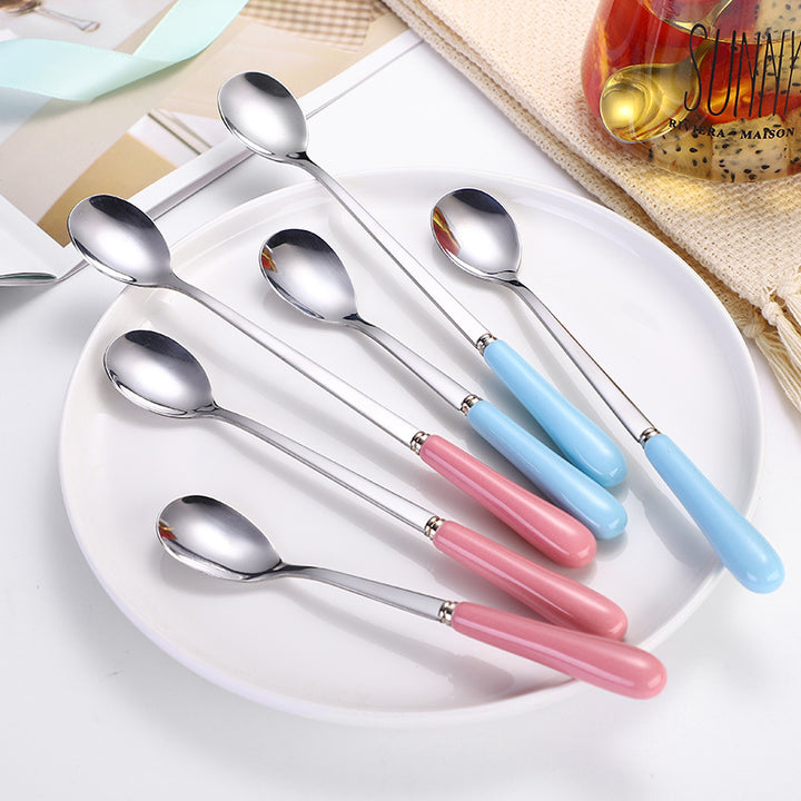 Ergonomic teaspoon with non-slip handle Bowlift