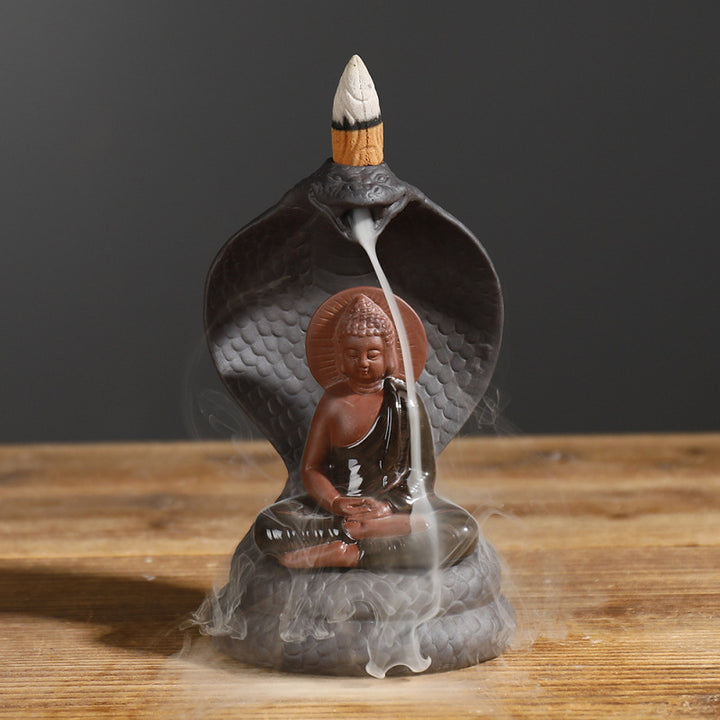 Serene Buddha-Themed Incense Holder