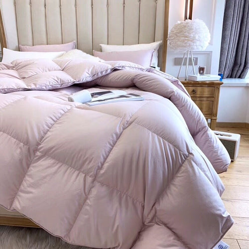 All-Season Quilted Down-Alternative Comforter with Box-Stitch Construction