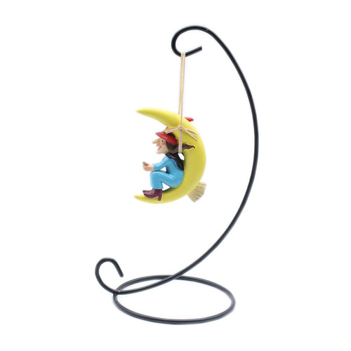Whimsical Hanging Moon Figurine