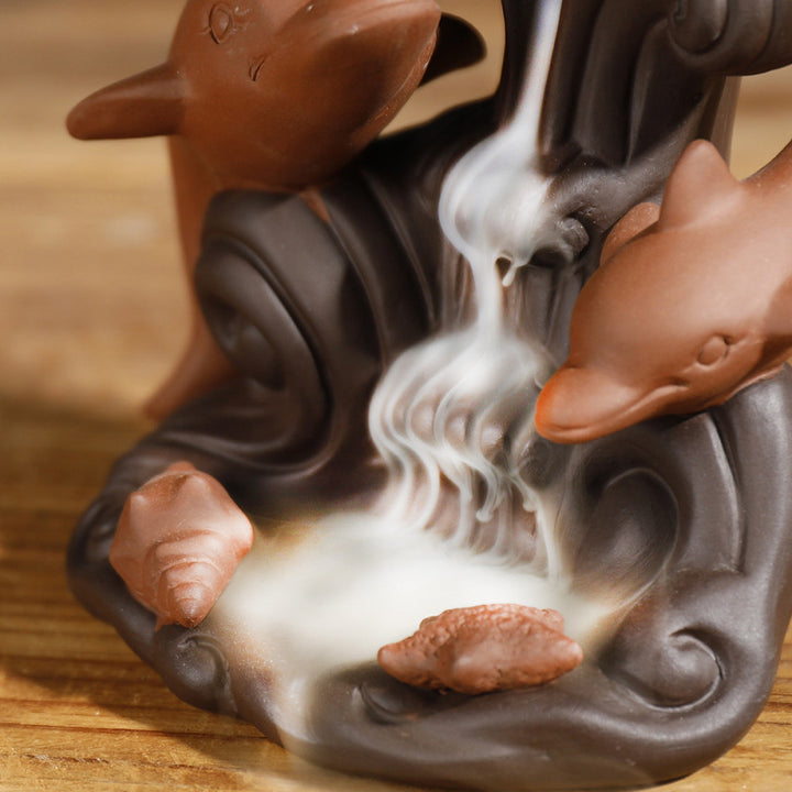 Dolphin Theme Aromatic Incense Holder