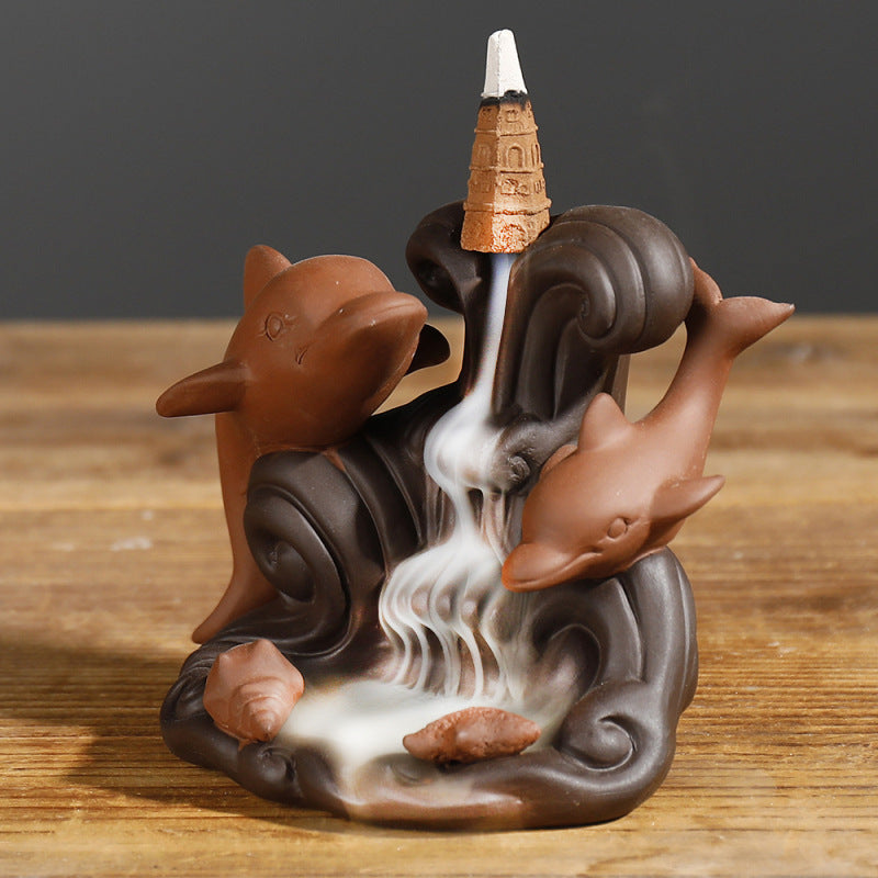 Dolphin Theme Aromatic Incense Holder