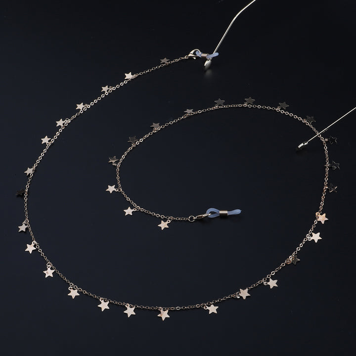 Star-Decorated Eyewear Chain Bowlift