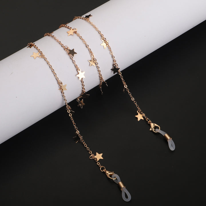 Star-Decorated Eyewear Chain Bowlift