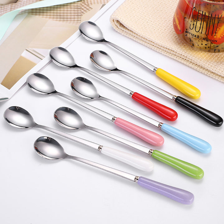 Ergonomic teaspoon with non-slip handle Bowlift