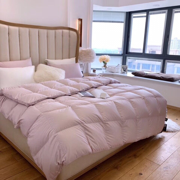 All-Season Quilted Down-Alternative Comforter with Box-Stitch Construction