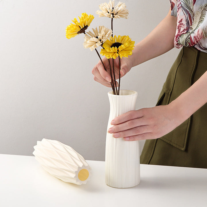 Textured Geometric Decorative Vase Bowlift