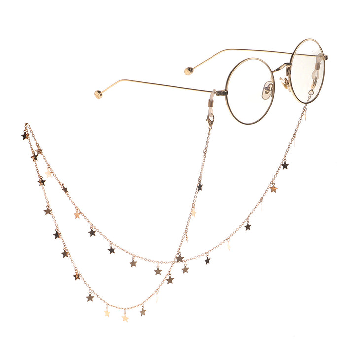 Star-Decorated Eyewear Chain Bowlift