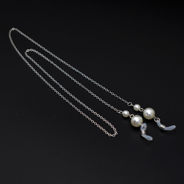 Elegant Long Pearl Chain Eyewear Holder Bowlift
