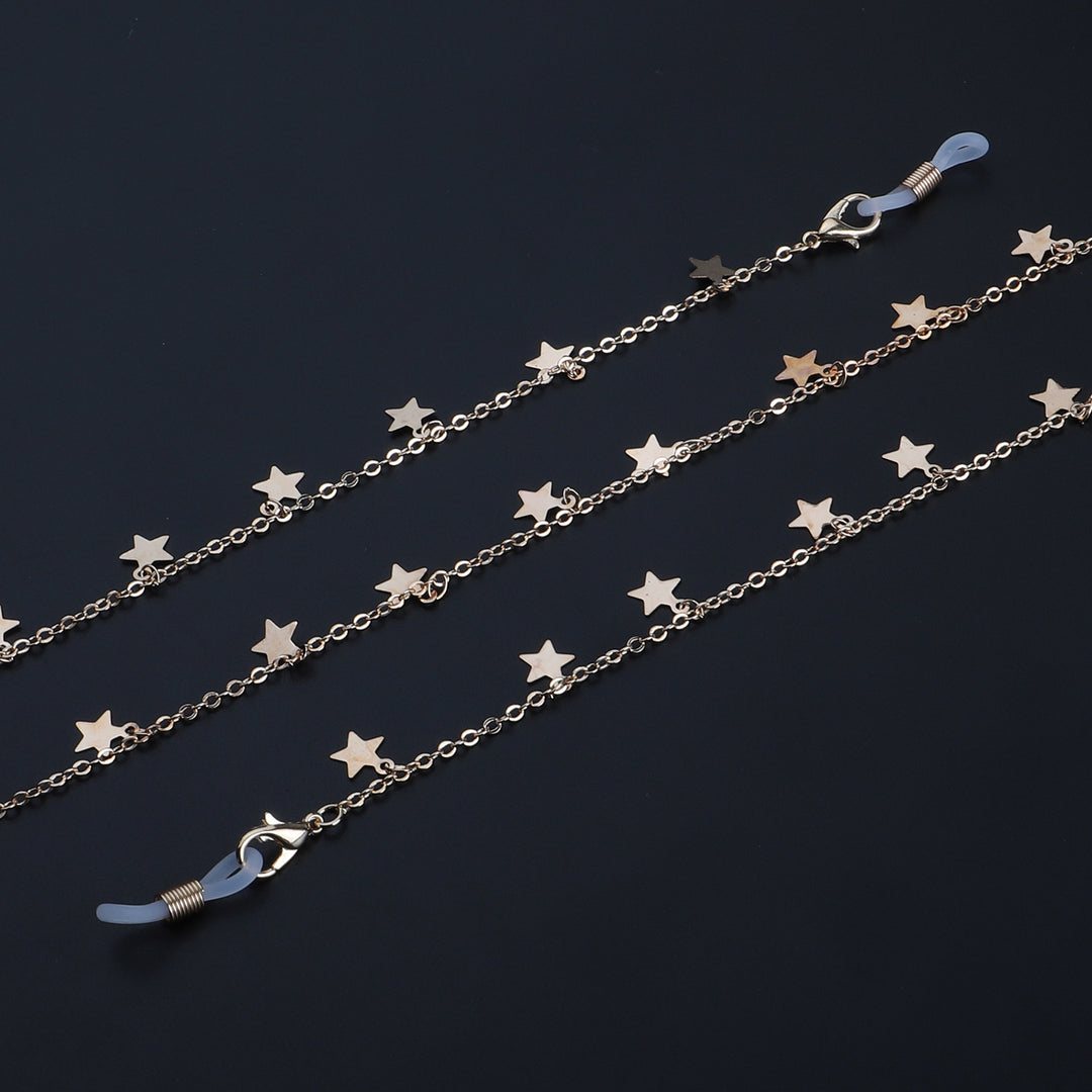 Star-Decorated Eyewear Chain Bowlift