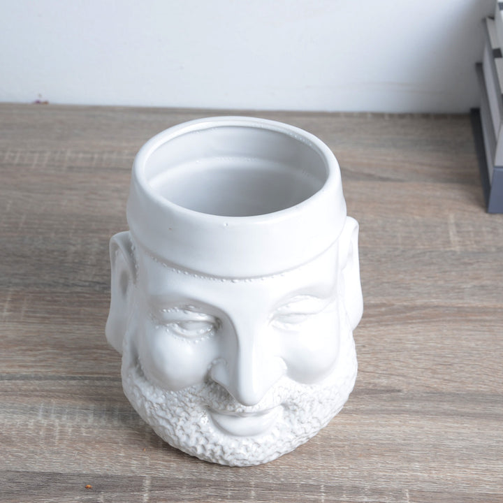 Decorative Plant Pot with Face Bowlift