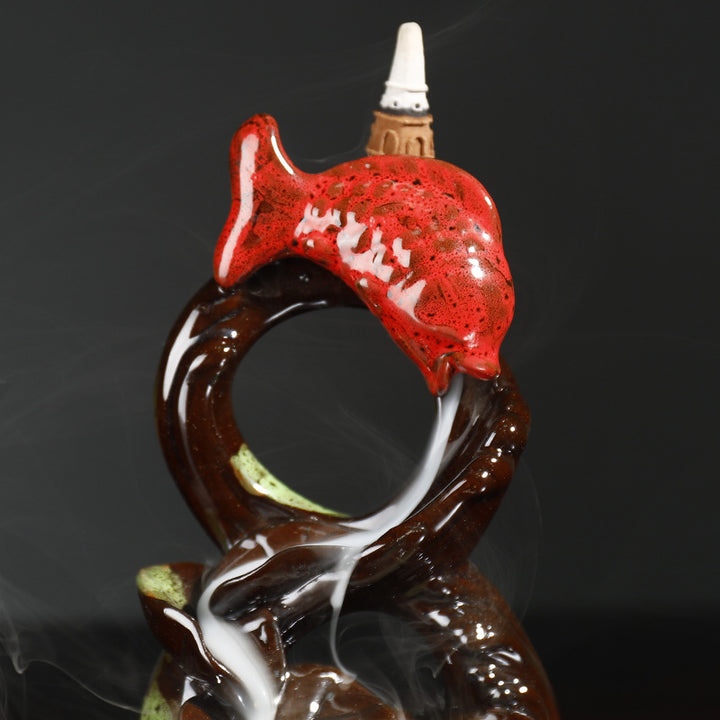Artistic Fish-Themed Incense Burne