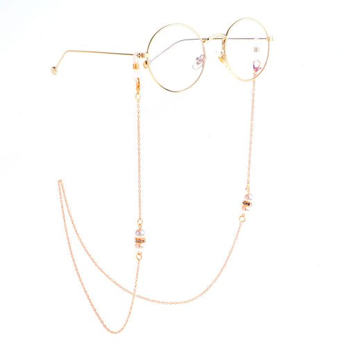 Elegant Pearl Accented Eyewear Chain Bowlift