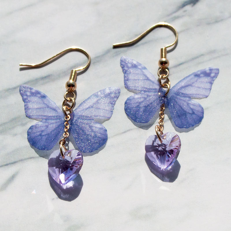 Artistic Butterfly Dangle Earrings Bowlift