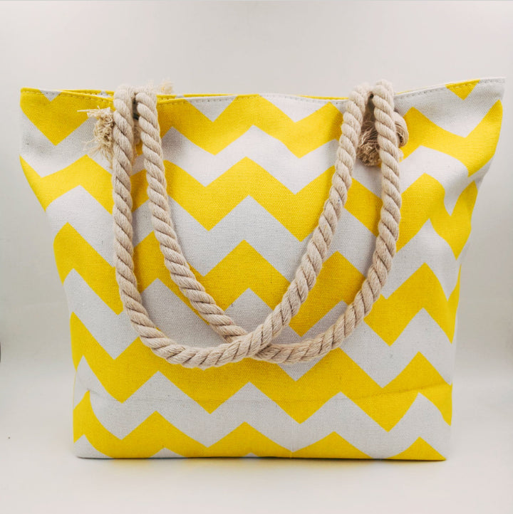 Large shopping bag with modern zigzag design Bowlift