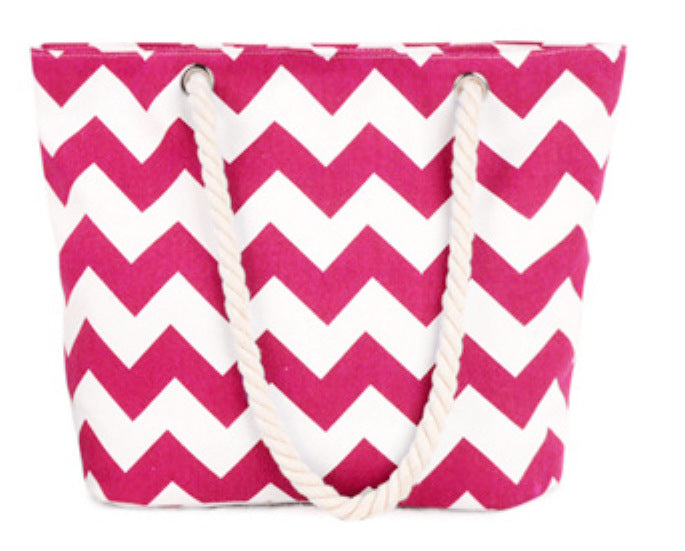 Large shopping bag with modern zigzag design Bowlift
