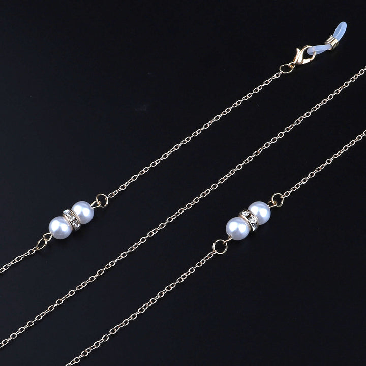 Elegant Pearl Accented Eyewear Chain Bowlift