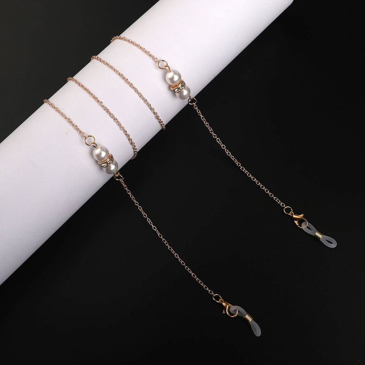 Elegant Pearl Accented Eyewear Chain Bowlift