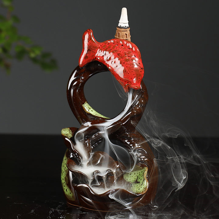 Artistic Fish-Themed Incense Burne