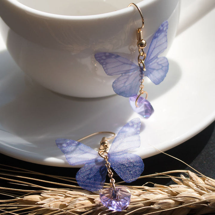 Artistic Butterfly Dangle Earrings Bowlift