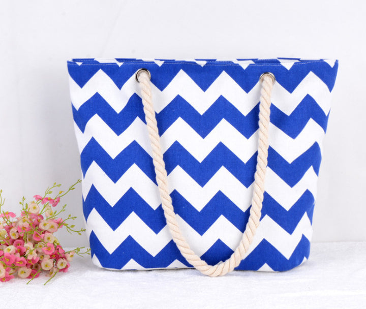 Large shopping bag with modern zigzag design Bowlift