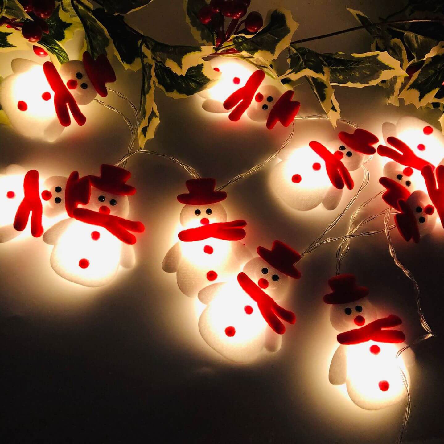 BowLift | Christmas Snowman String Light 20/30 Light USB Battery Decoration String Lights