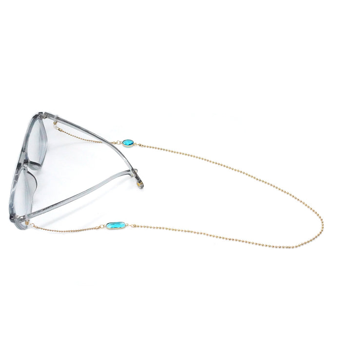 Elegant Stone-Embellished Eyewear Chain Bowlift