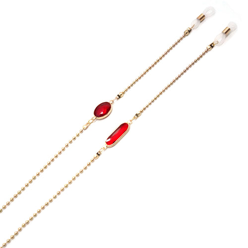 Elegant Stone-Embellished Eyewear Chain Bowlift