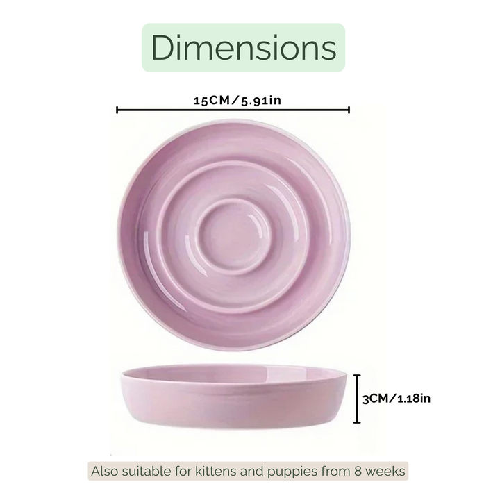 BowLift | Ceramic Anti-Choke Feeding Bowl – Slow Feeder for Cats and Dogs