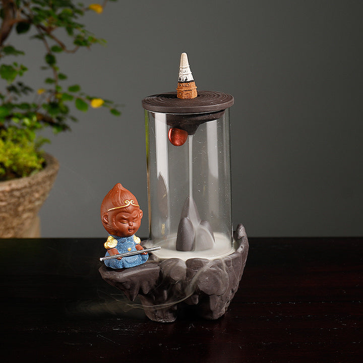 Decorative Meditation Waterfall Incense Holder