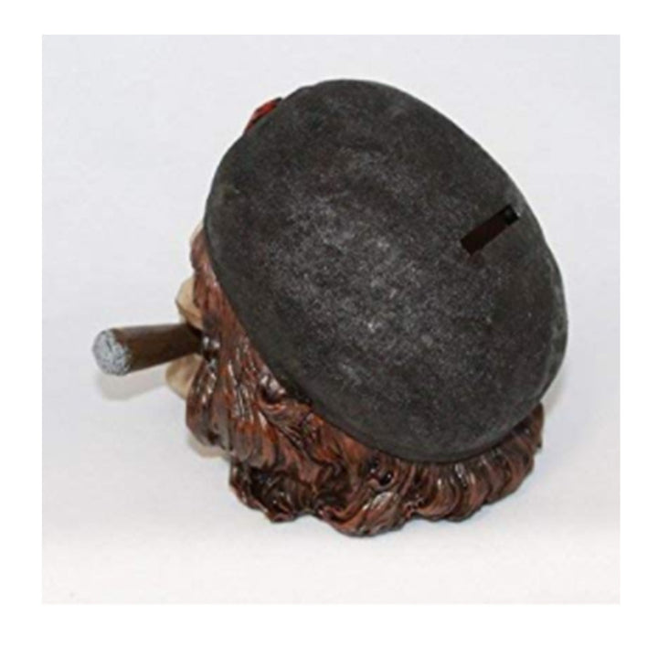 Decorative Skull Smoking Cigar Figurine
