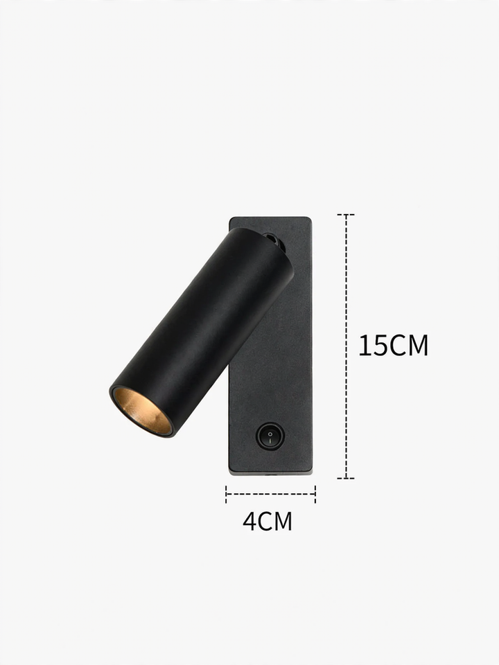 Modern full-spectrum wall lamp with rotational function