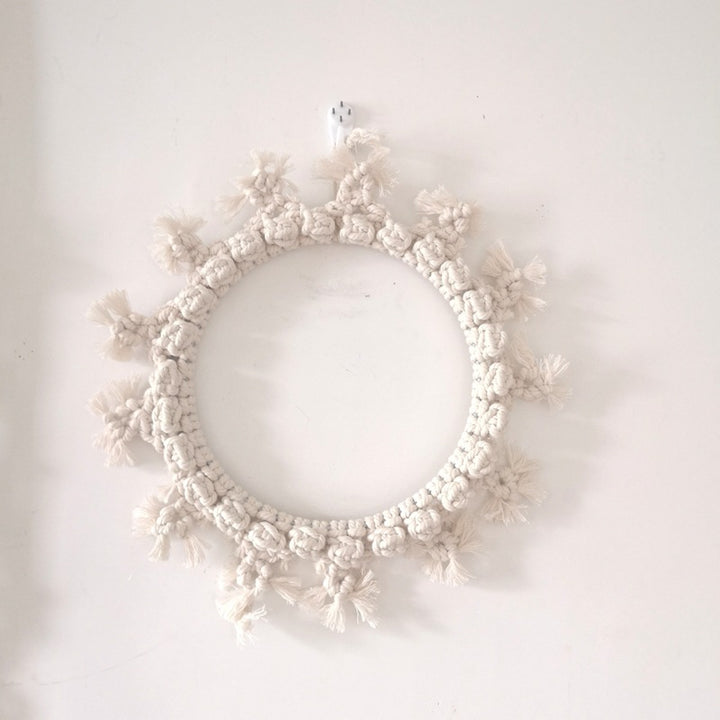 Decorative Macrame Wall Mirror Bowlift