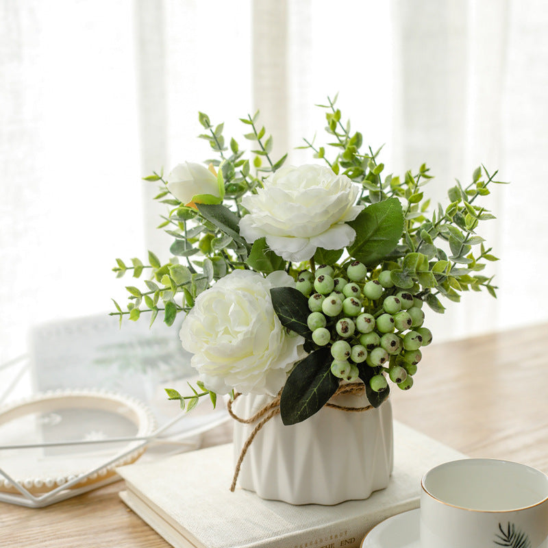 Elegant Faux Floral Centerpiece
