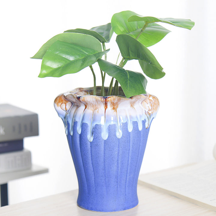 Artistic Ceramic Planter Bowlift