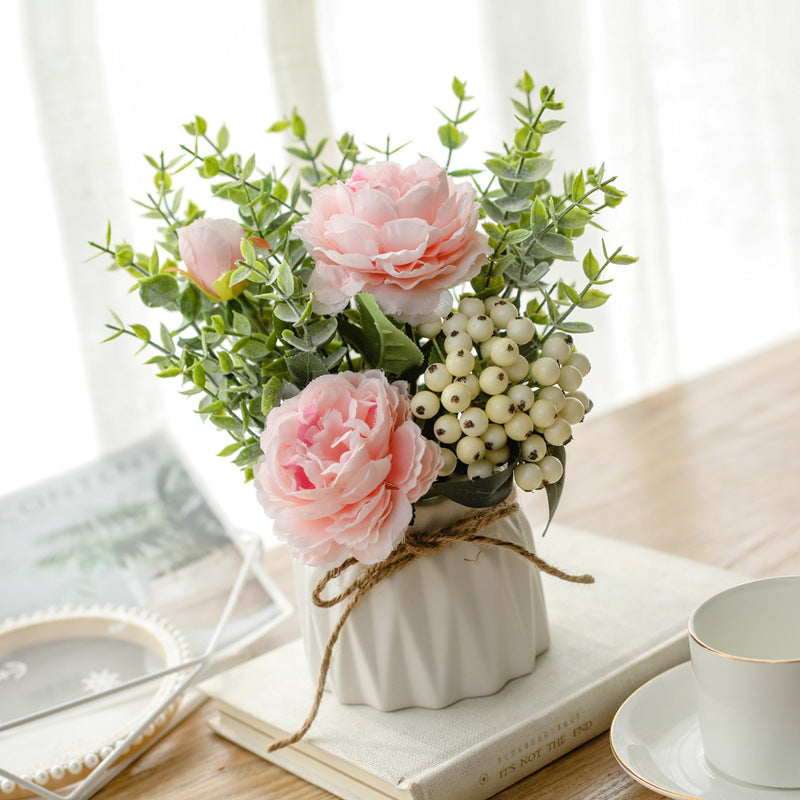 Elegant Faux Floral Centerpiece
