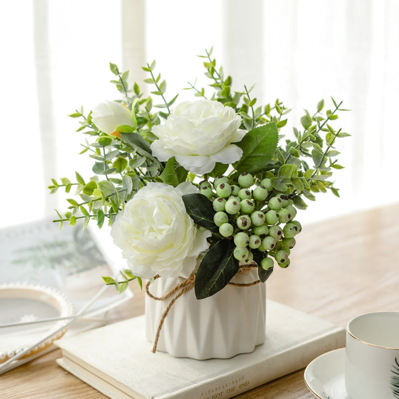 Elegant Faux Floral Centerpiece