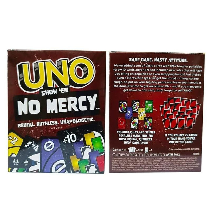 168 Thick Uno Card Game | Bowlift
