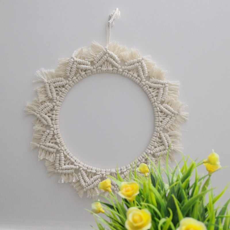 Decorative Macrame Wall Mirror Bowlift