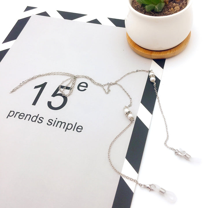 Premium Silver-Linked Eyewear Chain Bowlift