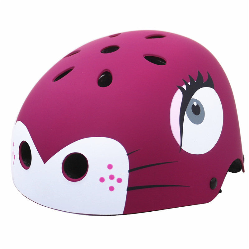 Children's Fun Cat-Themed Safety Helmet Bowlift