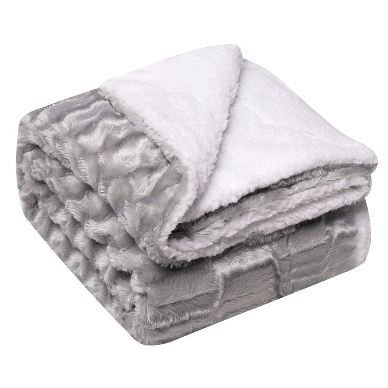 Women's luxurious cuddly blanket made of soft microfiber fabric Bowlift