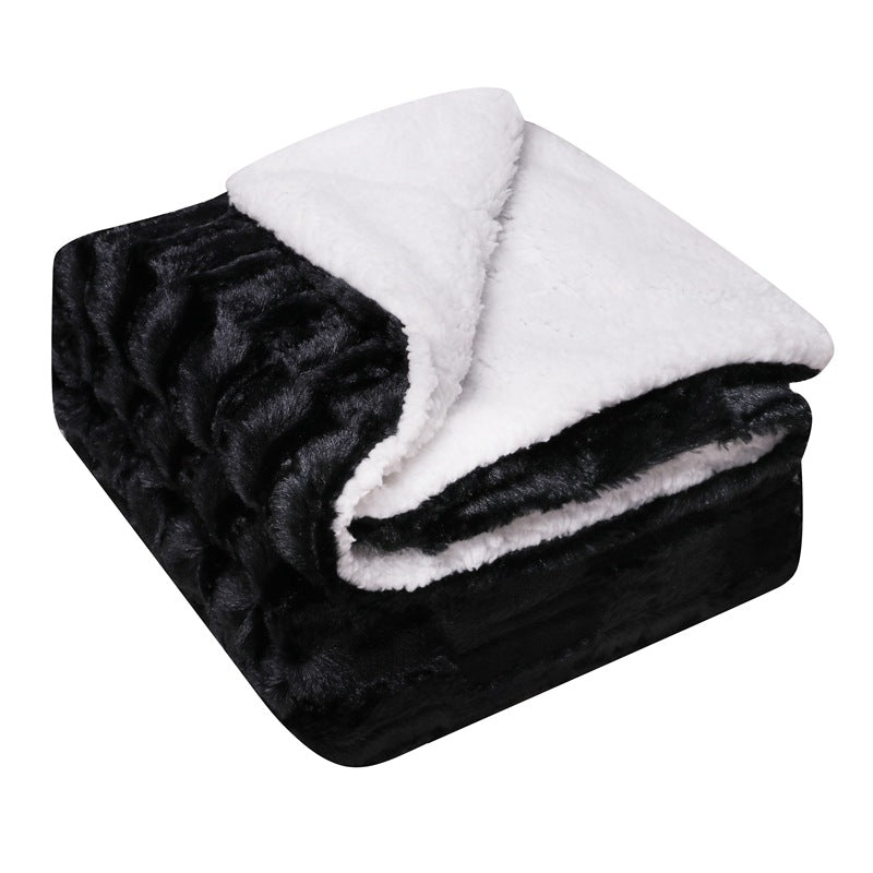 Women's luxurious cuddly blanket made of soft microfiber fabric Bowlift