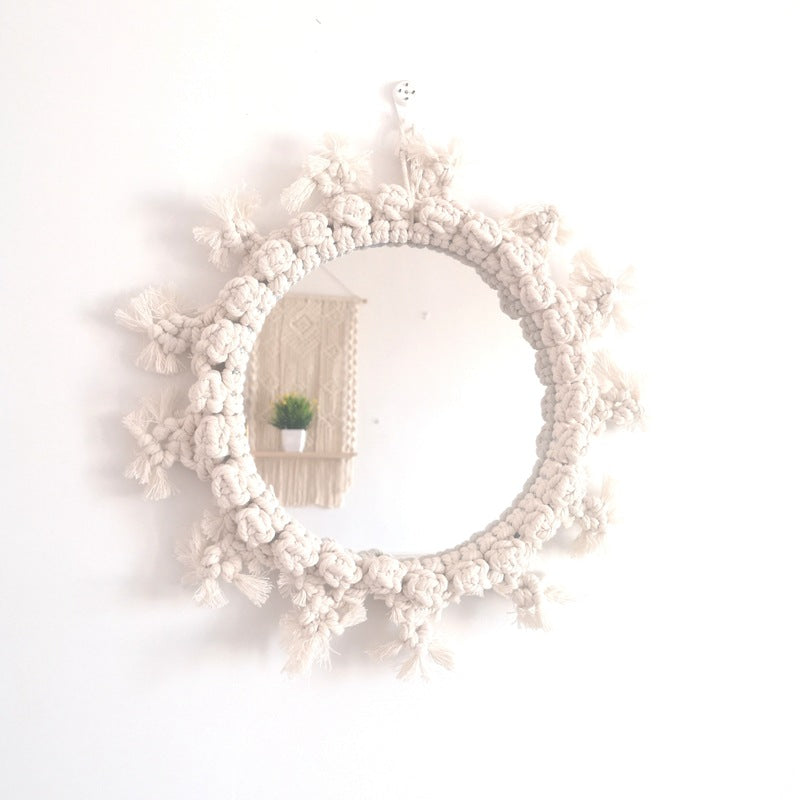 Decorative Macrame Wall Mirror Bowlift