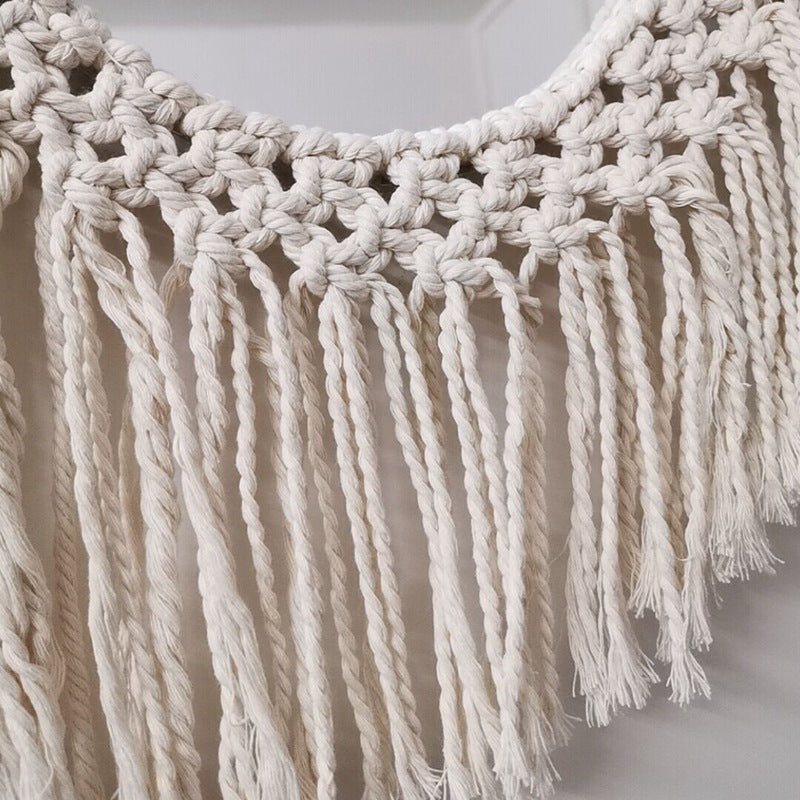 Decorative Macrame Wall Mirror Bowlift